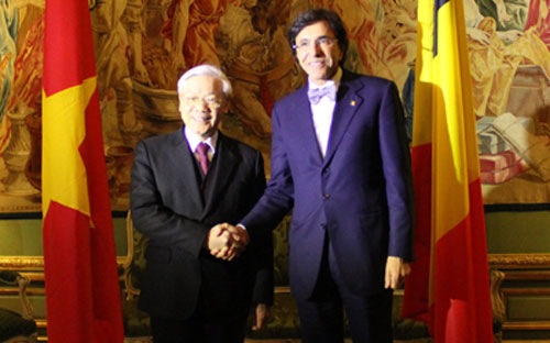 Dirigentes de Vietnam y Bélgica ratifican interés en afianzar relaciones